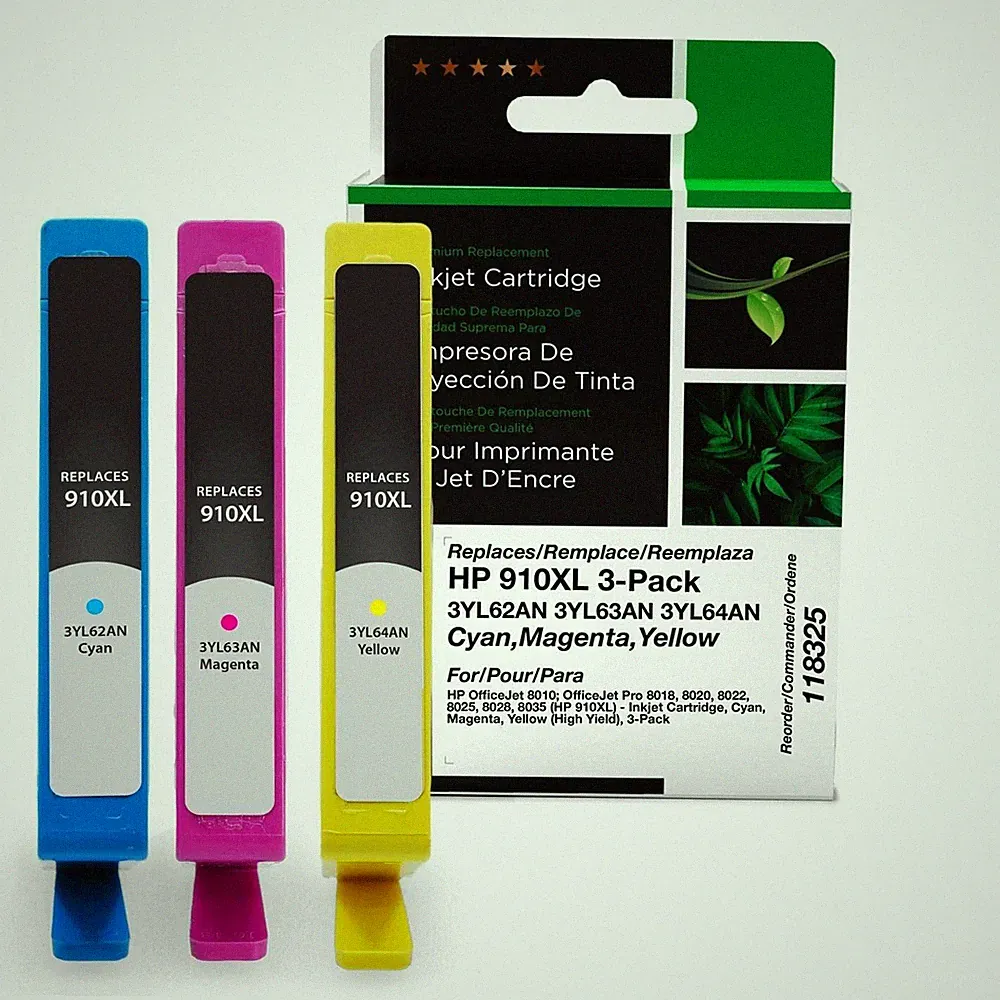 Clover High Yield Ink Cartridges Replacement for HP 910XL | Cyan, Magenta
