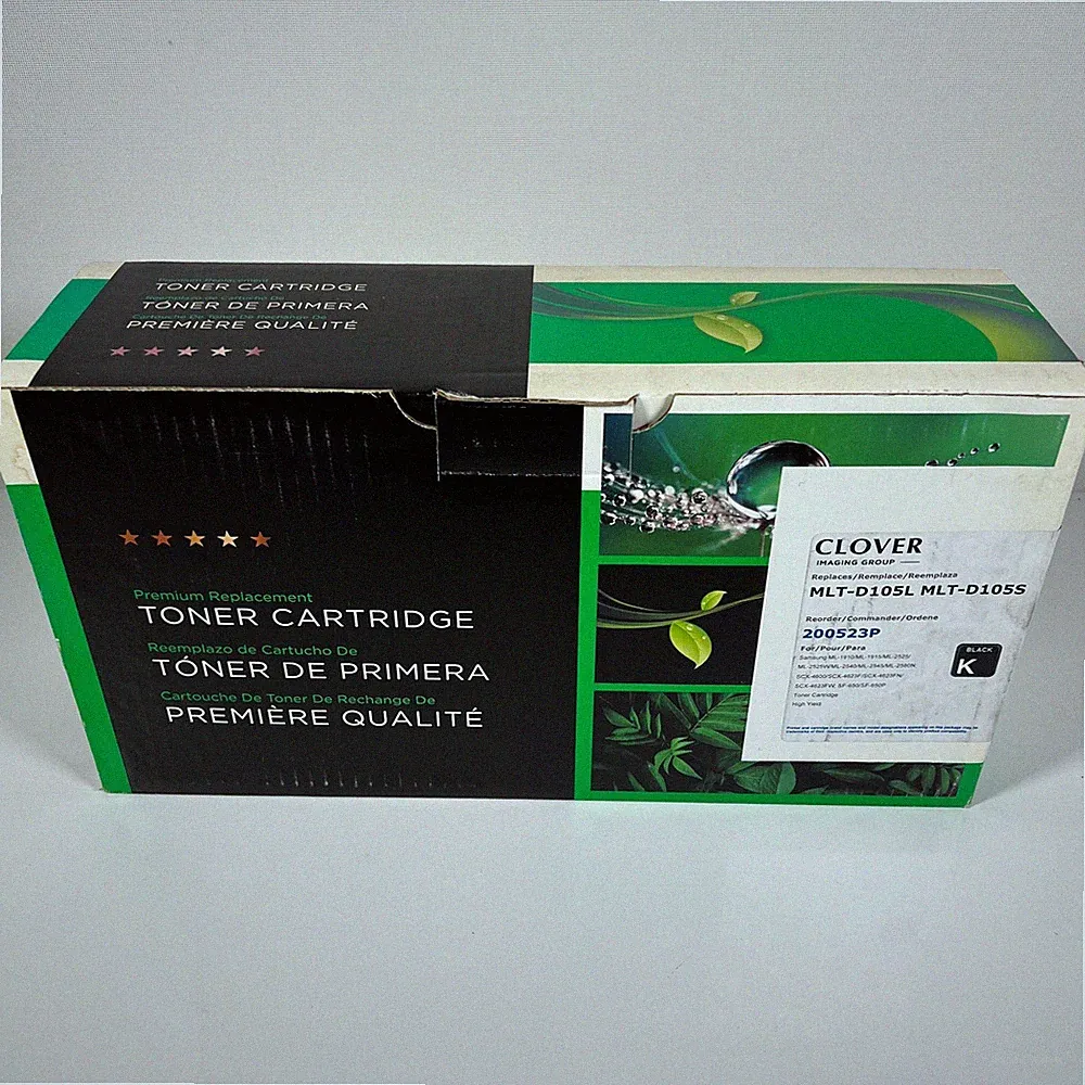 CLOVER MLT-D105L MLT-105S Black Printer Toner Cartridge (For ML1910/ML-1915) NEW
