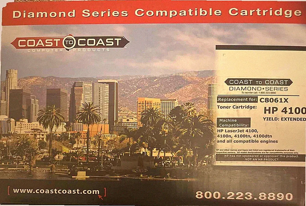 COAST TO COAST Cartridge C8061X(J) for LaserJet 4100 Series | Black Ink