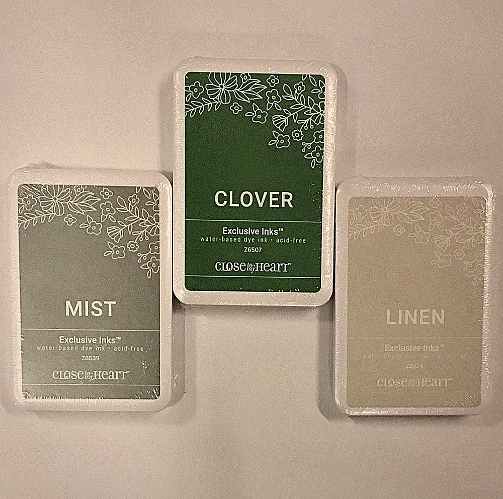 CTMH Magnetic Ink Pad Bundle MIST, CLOVER & LINEN Water Based Ink Stamp Pad