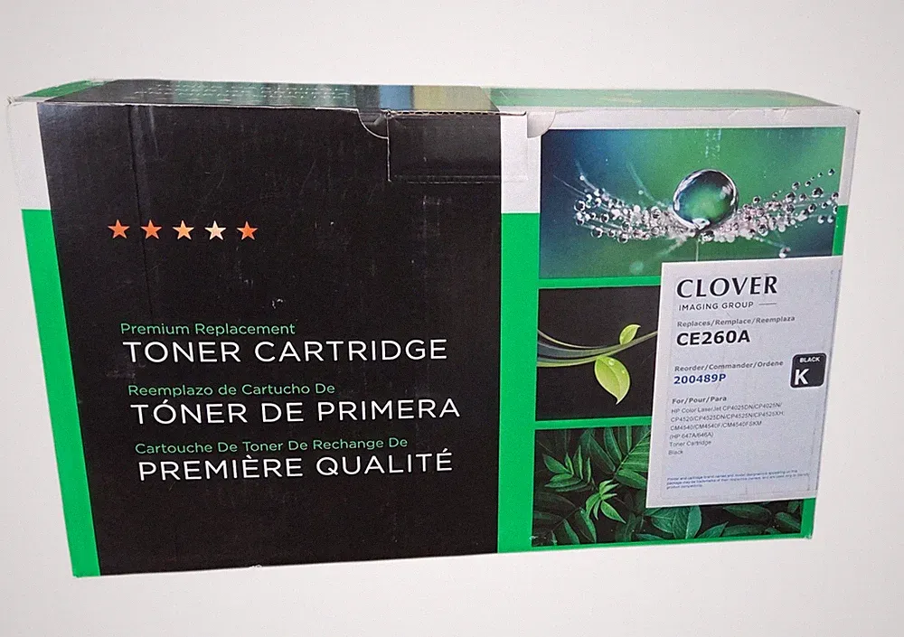 Genuine Clover 647A CE260A BLACK Toner Cartridge LaserJet Factory Sealed Ink